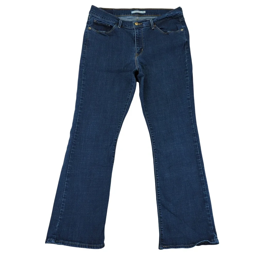 Levi's Classic Bootcut Jeans Women Size 12 Short Medium‎ Wash Denim Stretch